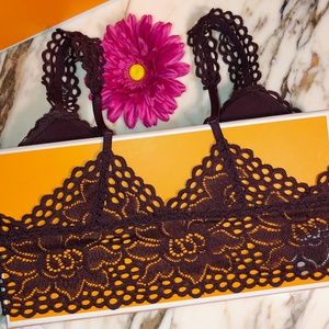 aerie Intimates & Sleepwear - Aerie Maroon Lace Bralette NWT aerie Intimates & Sleepwear - Aerie Maroon Lace Bralette NWT